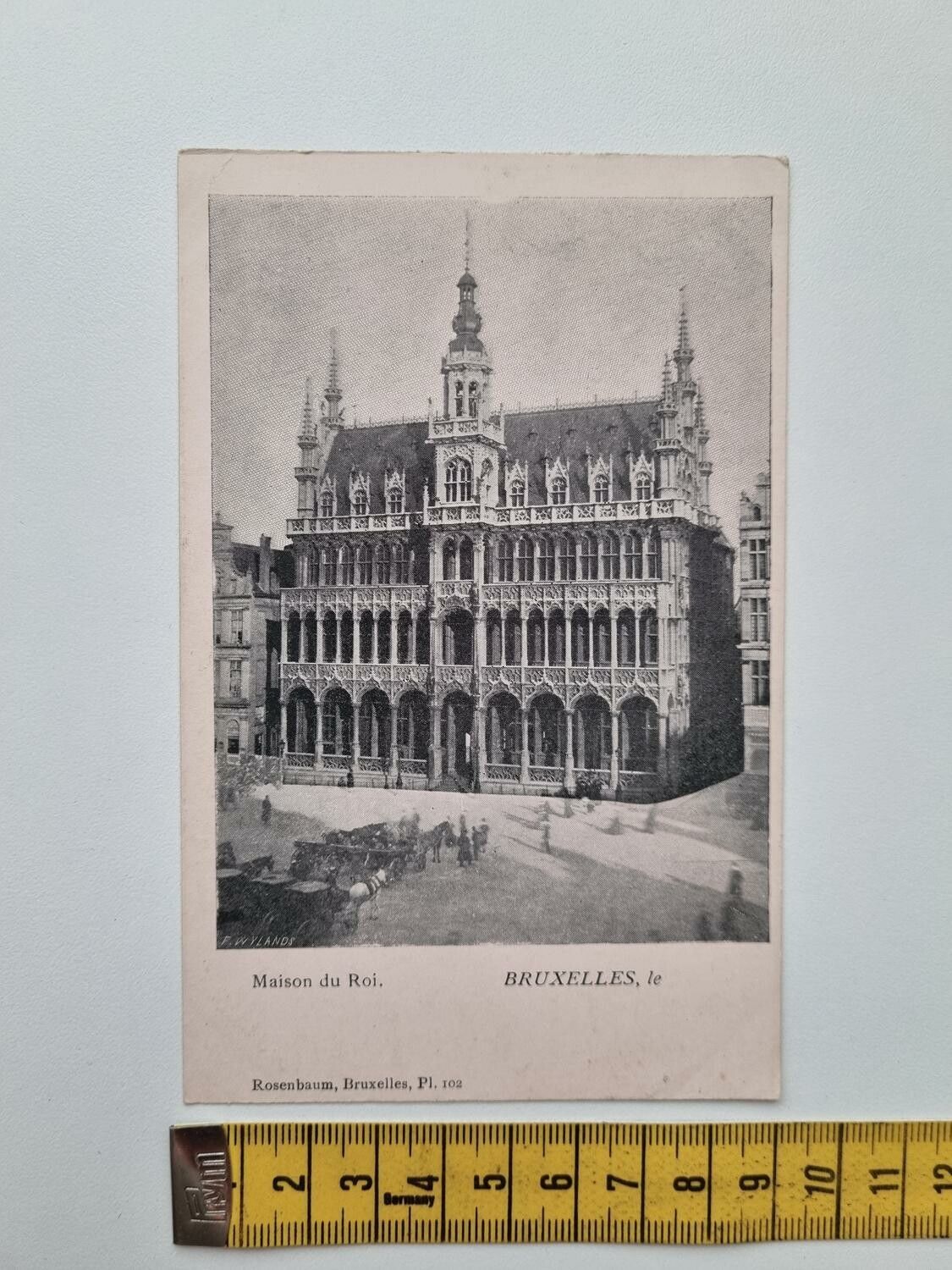 Äldre vykort Maison du Roi, BRUXELLES, le