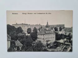 Äldre vykort Meissen Königl. Fürsten- und Landesschule St. Afra