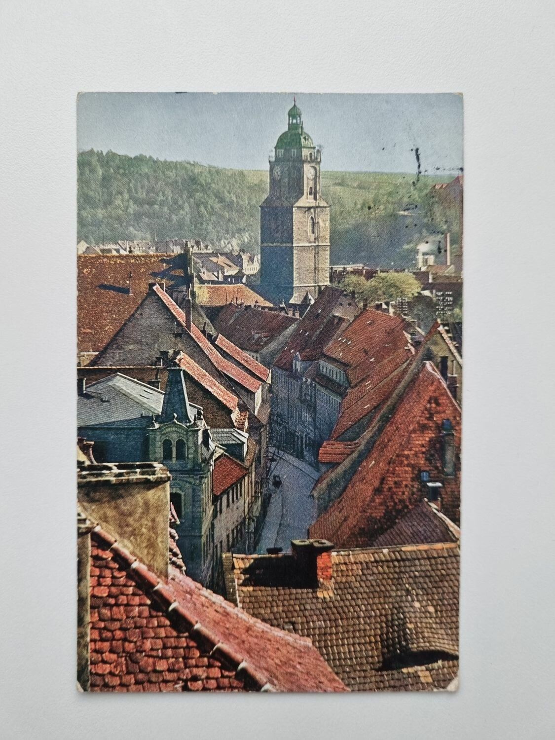 Äldre vykort Meissen. Blick vom Schlossberg