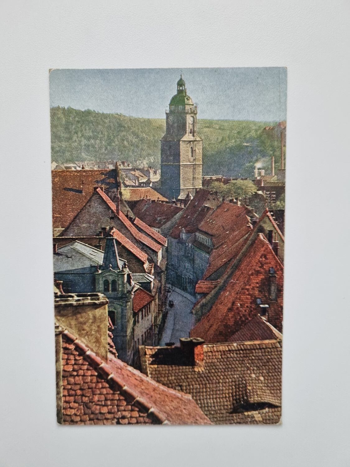 Äldre vykort Meissen. Blick vom Schloßberg