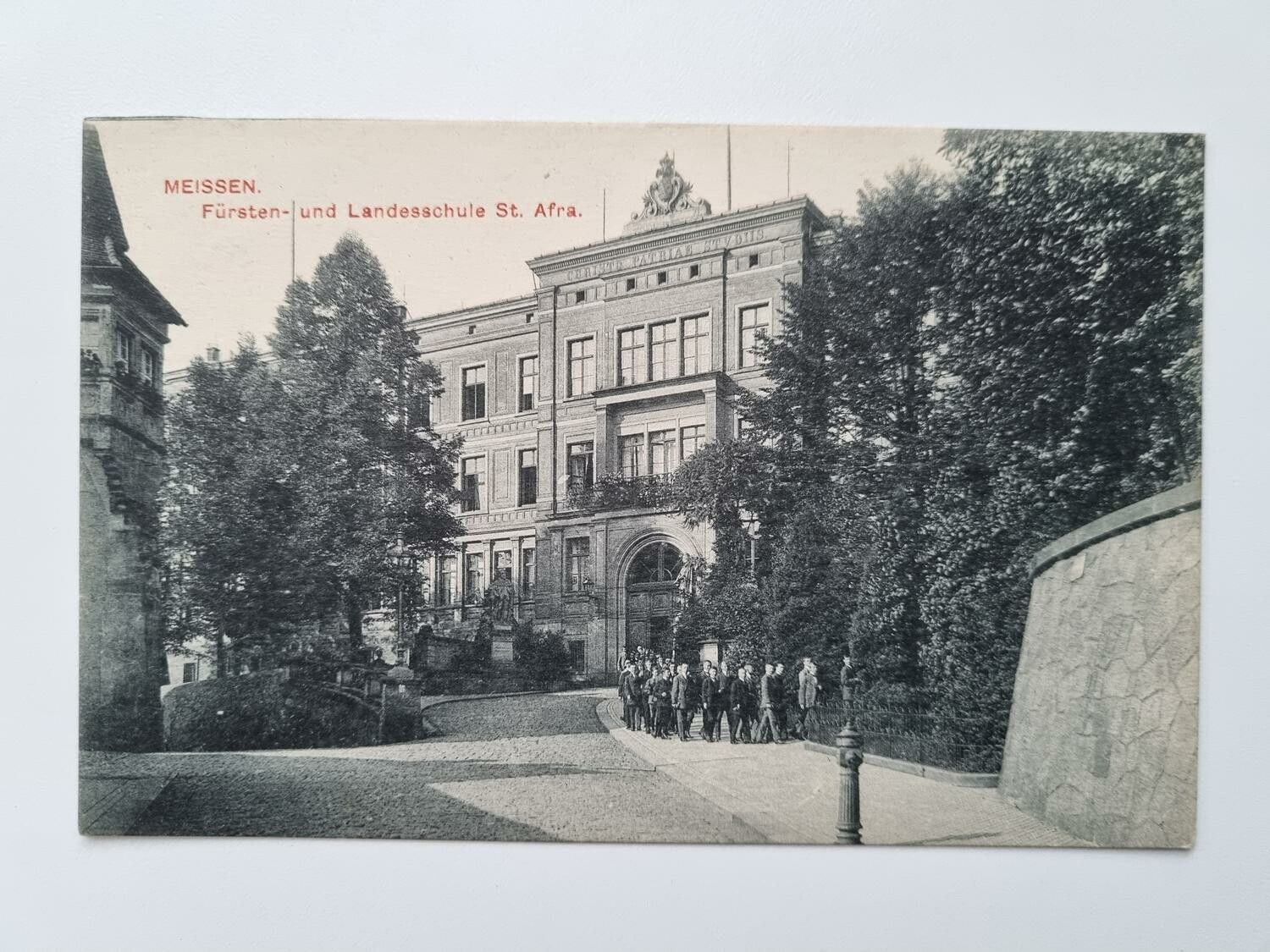 Äldre vykort MEISSEN. Fürsten- und Landesschule St. Afra.