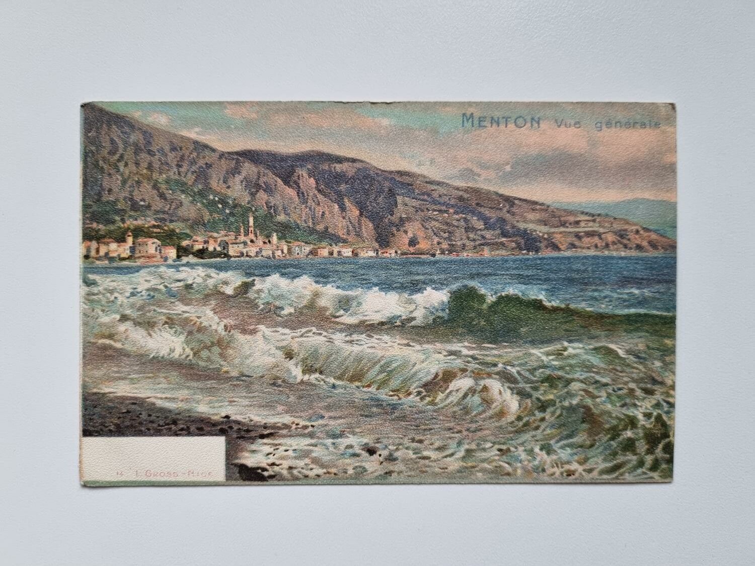 Äldre vykort MENTON Vue générale