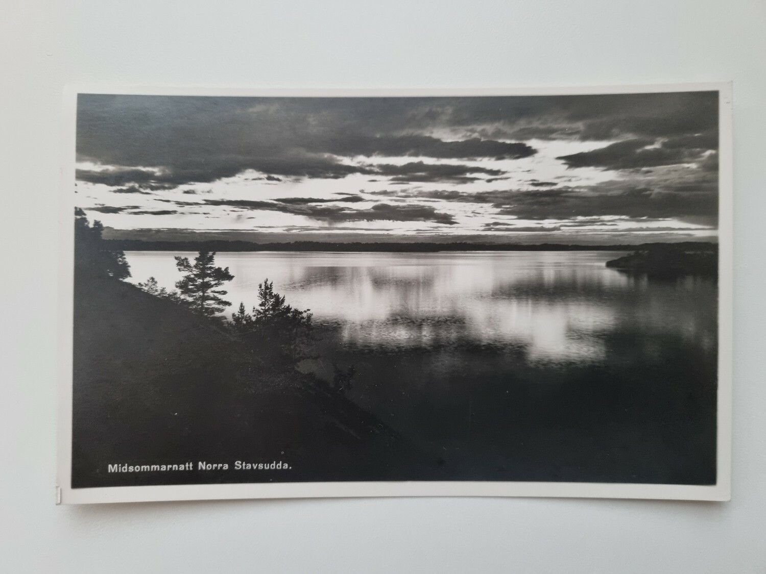 Äldre vykort Midsommarnatt Norra Stavsudda
