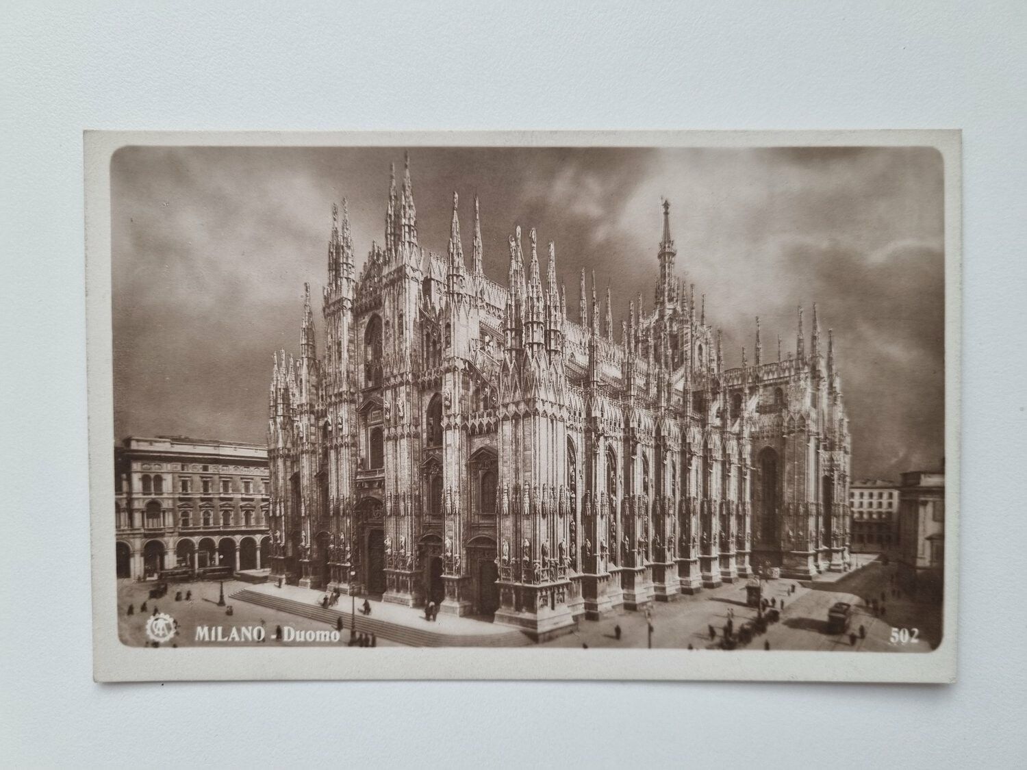 Äldre vykort MILANO Duomo