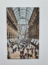 Äldre vykort Milano Galleria