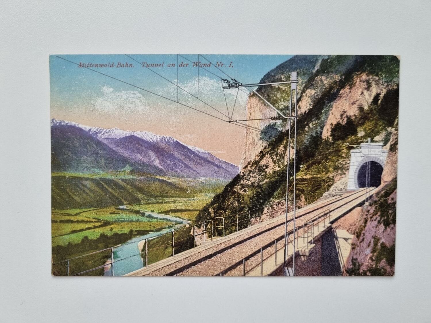 Äldre vykort Mittenwald-Bahn