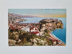 Äldre vykort MONACO - Vue générale de la Principauté.