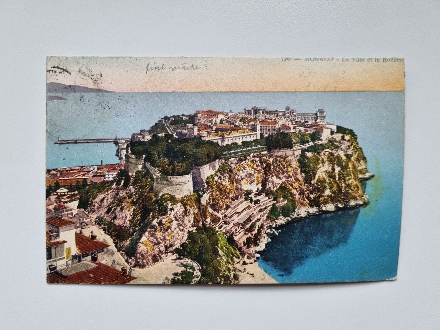 Äldre vykort Monaco 1912