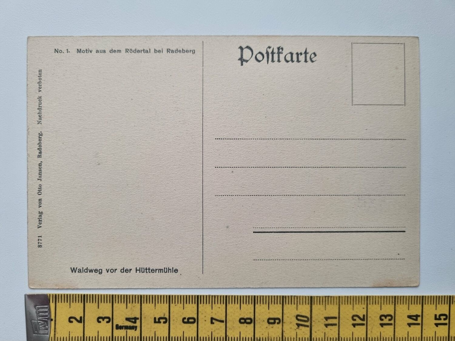 Äldre vykort Motiv aus dem Rödertal bei Radeberg