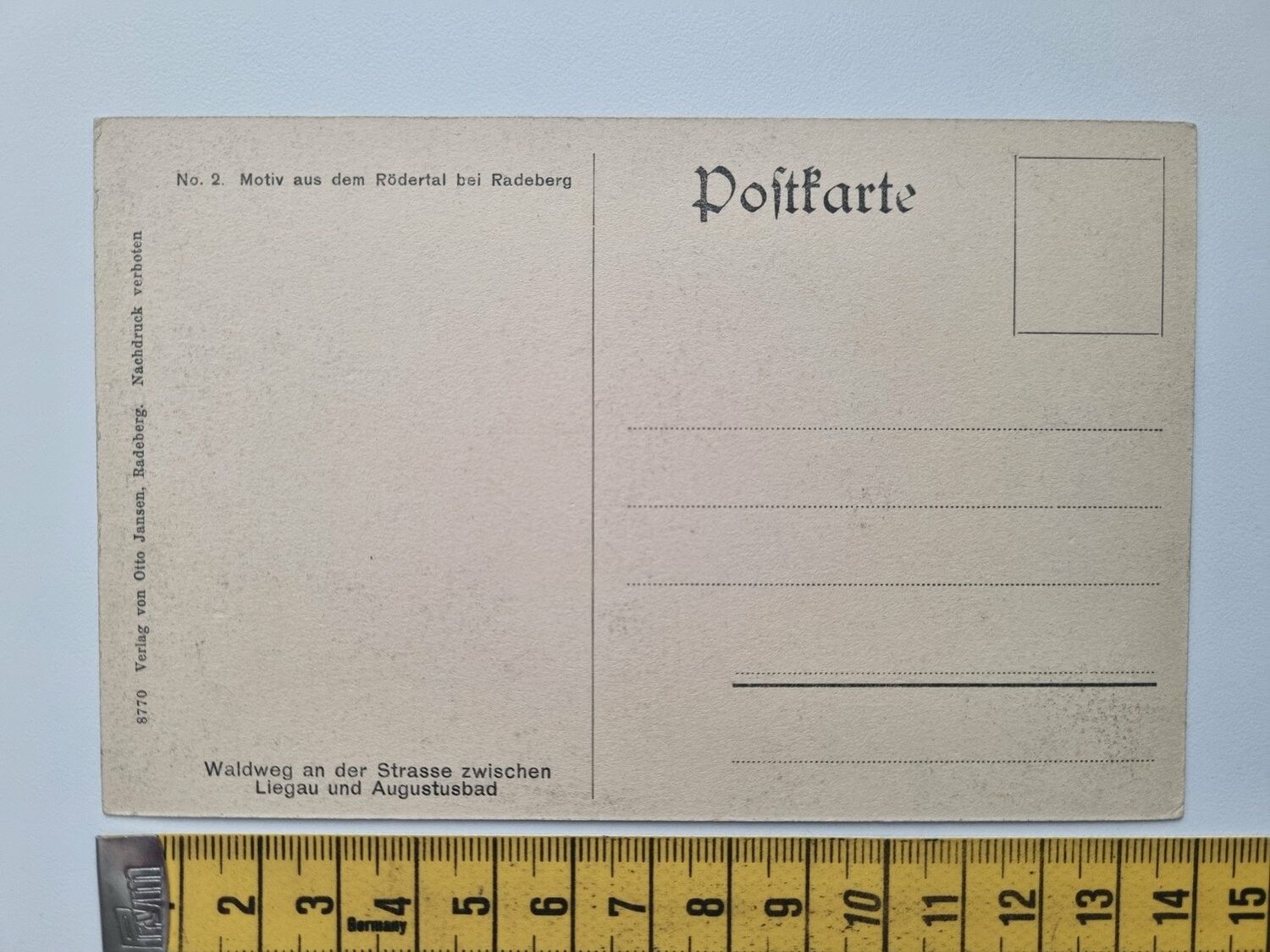 Äldre vykort Motiv aus dem Rödertal bei Radeberg