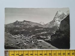 Äldre vykort Mürren, Tschuggen-Lauberhorn-Wetterhorn