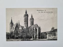 Äldre vykort Naumburg a. S. Der Dom mit Landrats-Amt