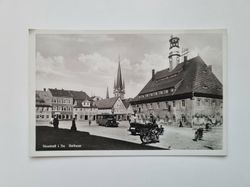 Äldre vykort Neustadt i. Sa. Rathaus