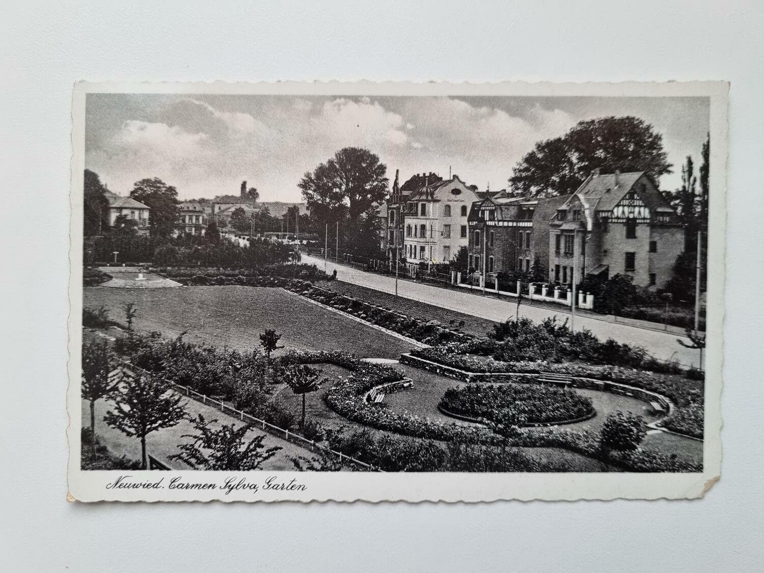 Äldre vykort Neuwied. Carmen Sylva, Garten