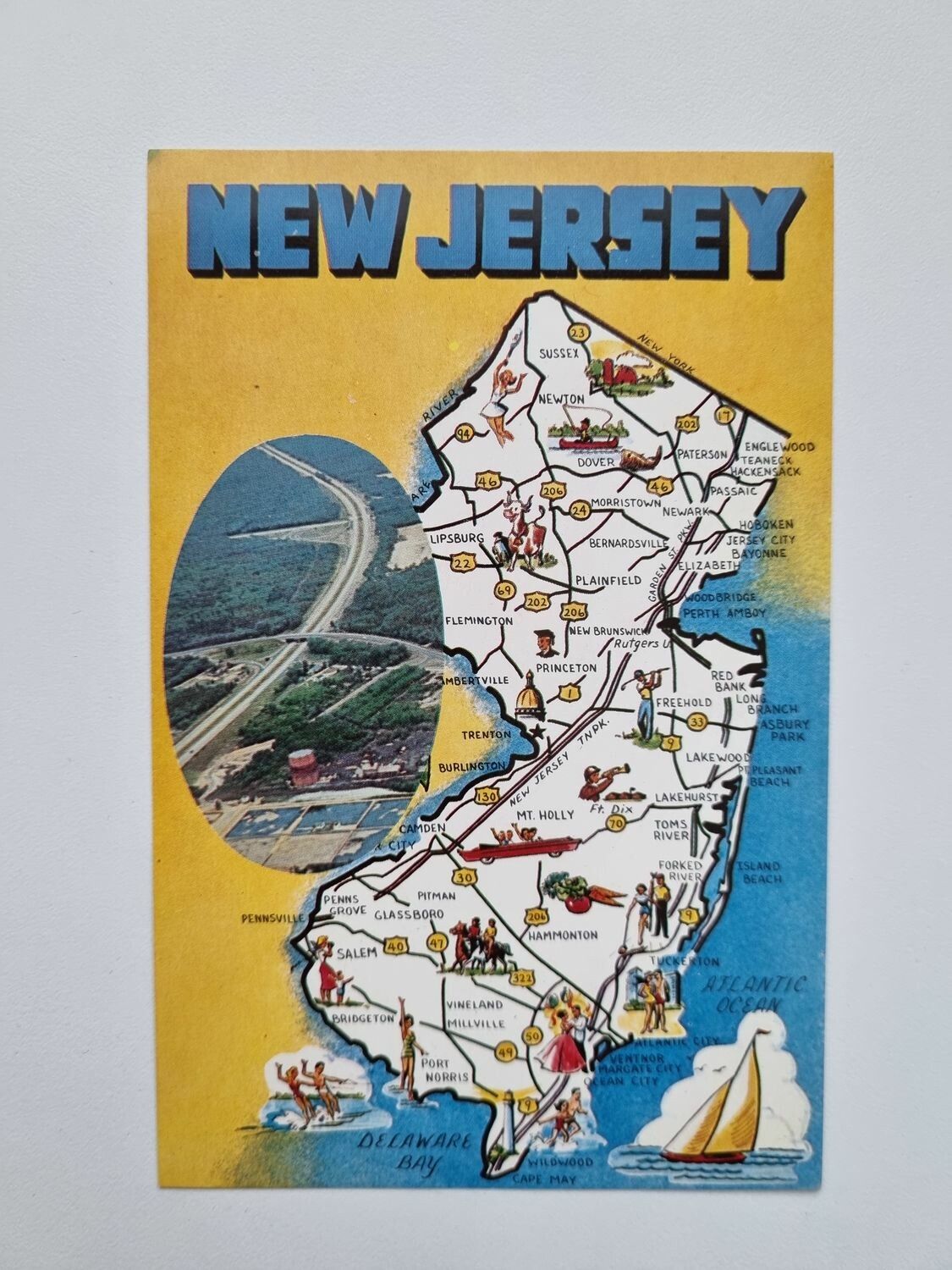 Äldre vykort NEW JERSEY