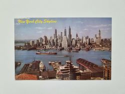Äldre vykort New York City Skyline