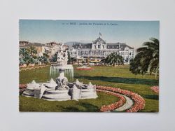 Äldre vykort NICE Jardins des Palmiers et le Casino.