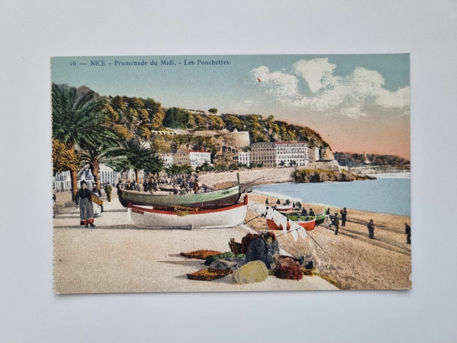 Äldre vykort NICE Promenade du Midi. - Les Ponchettes.