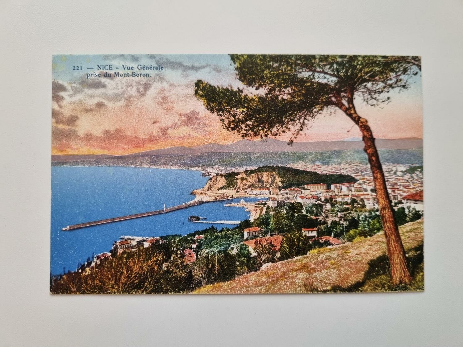 Äldre vykort NICE- Vue Générale prise du Mont-Boron