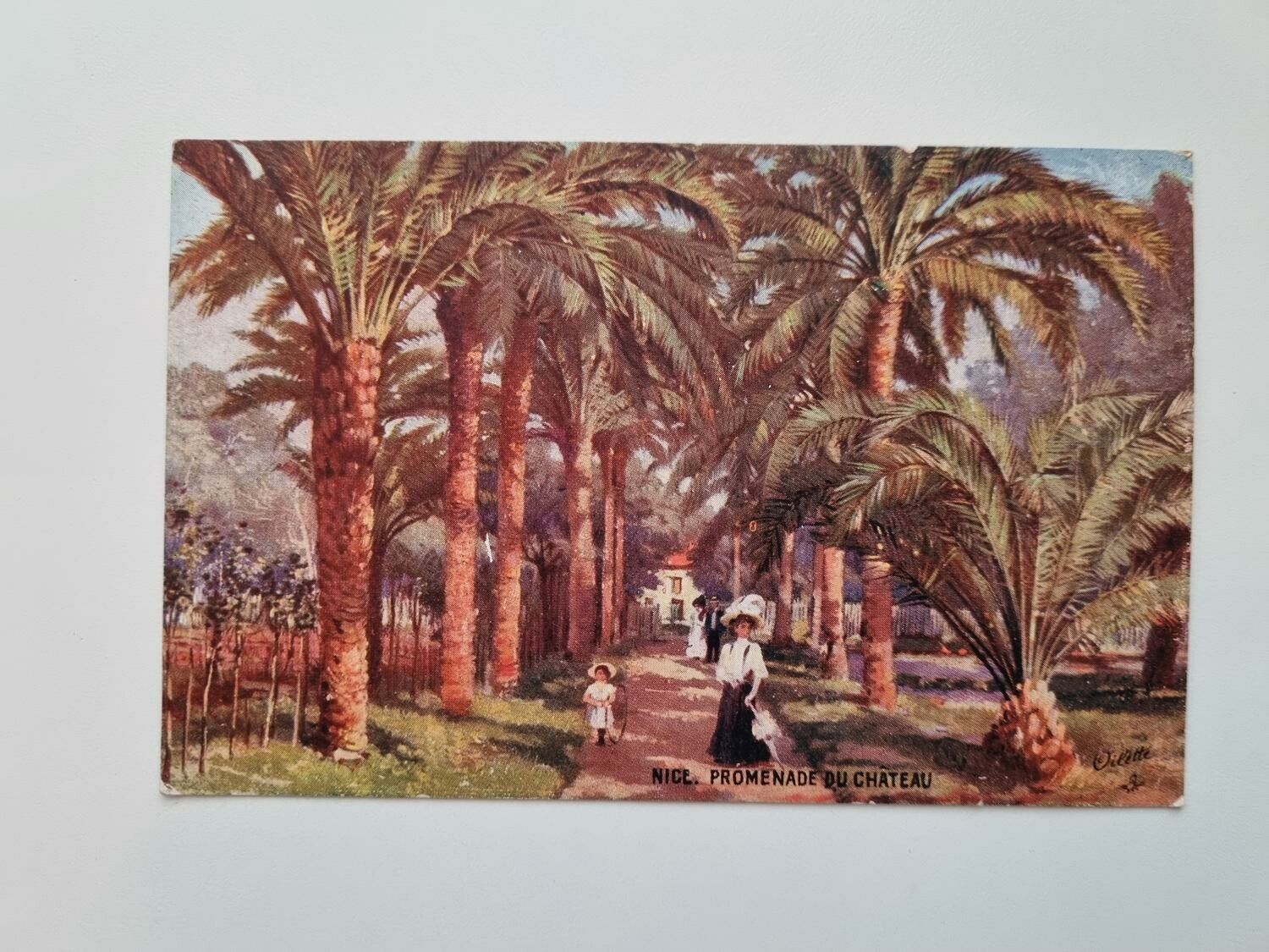 Äldre vykort NICE. PROMENADE DU CHATEAU