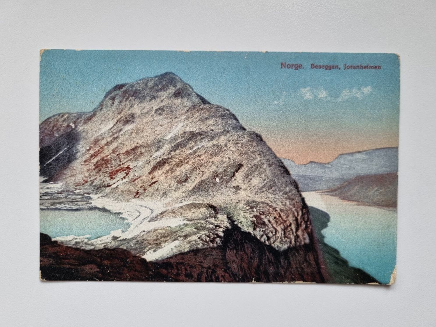 Äldre vykort Norge. Beseggen, Jotunheimen