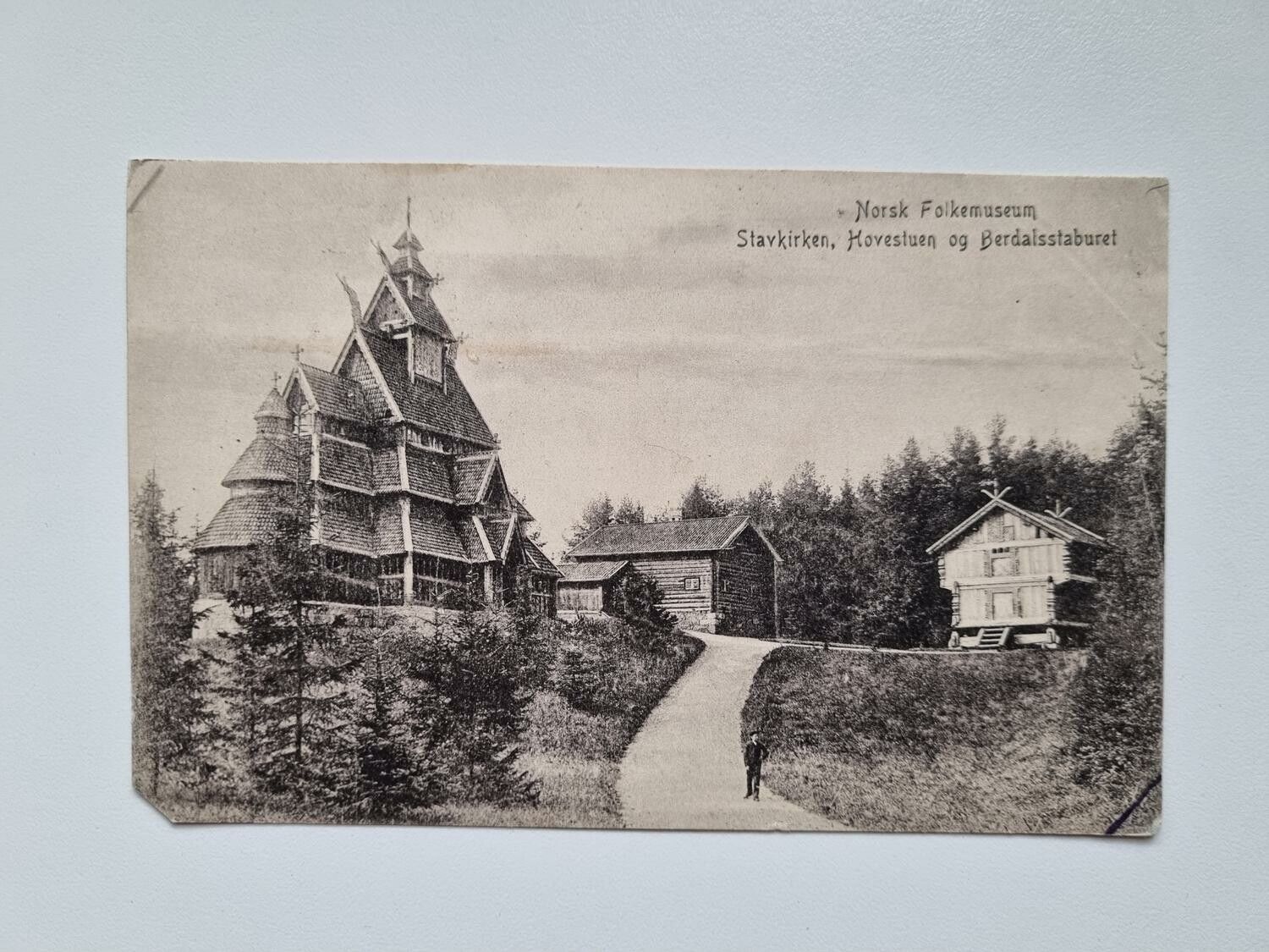 Äldre vykort Norsk Folkemuseum