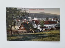 Äldre vykort Oberneukirch mit Valtenberg.