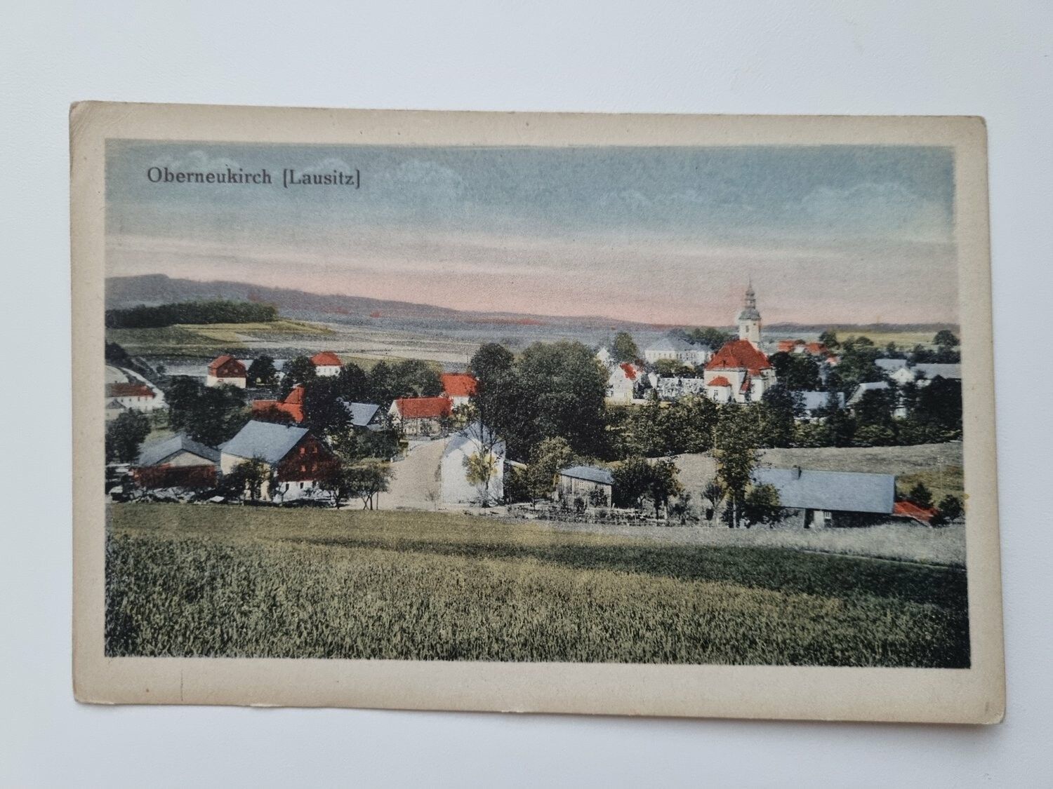 Äldre vykort Oberneukirch (Lausitz)