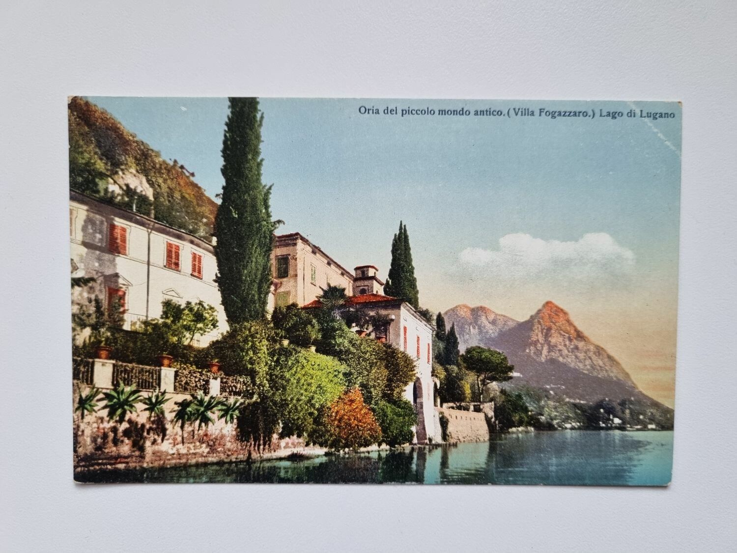 Äldre vykort Lago di Lugano