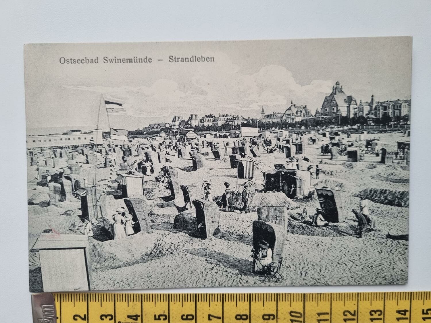 Äldre vykort Ostseebad Swinemünde Strandleben