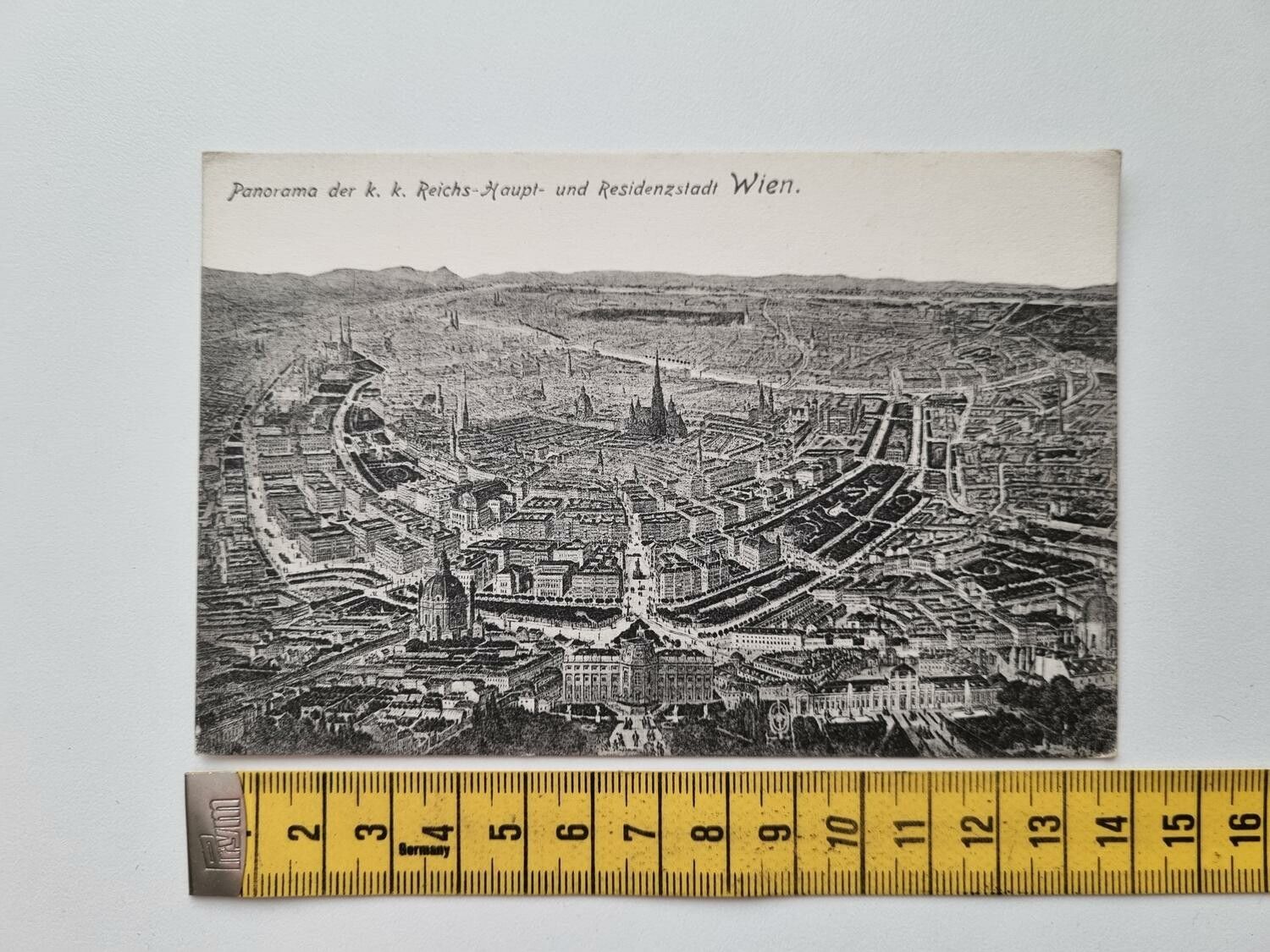 Äldre vykort Panorama der k. k. Reichs-Haupt- und Residenzstadt Wien