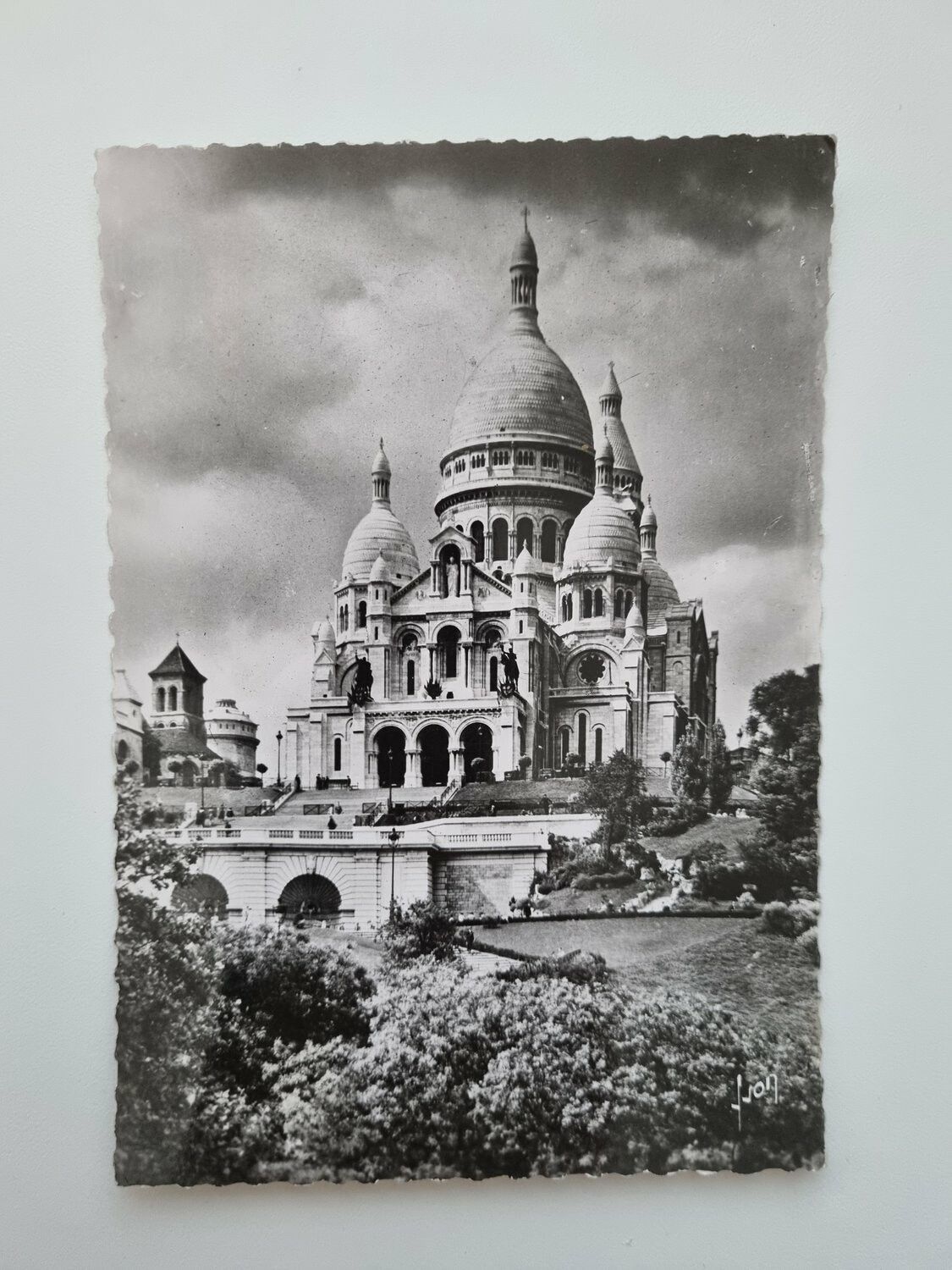 Äldre vykort PARIS Basilique du Sacré-Cœur de Montmartre