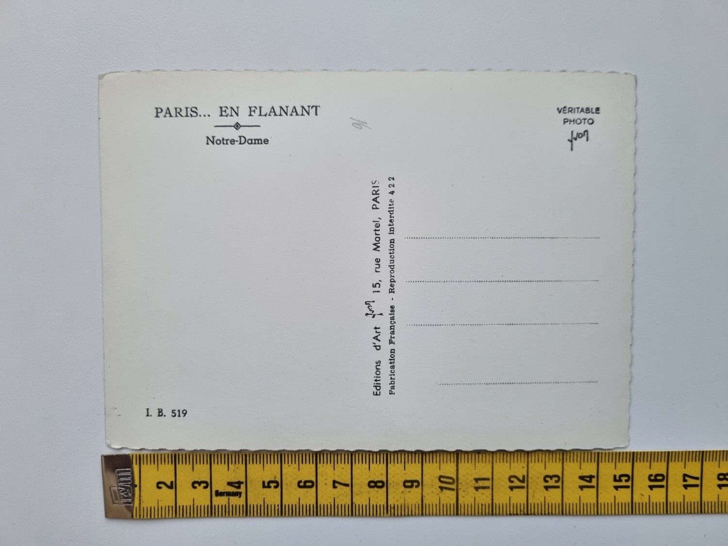 Äldre vykort PARIS Notre-Dame