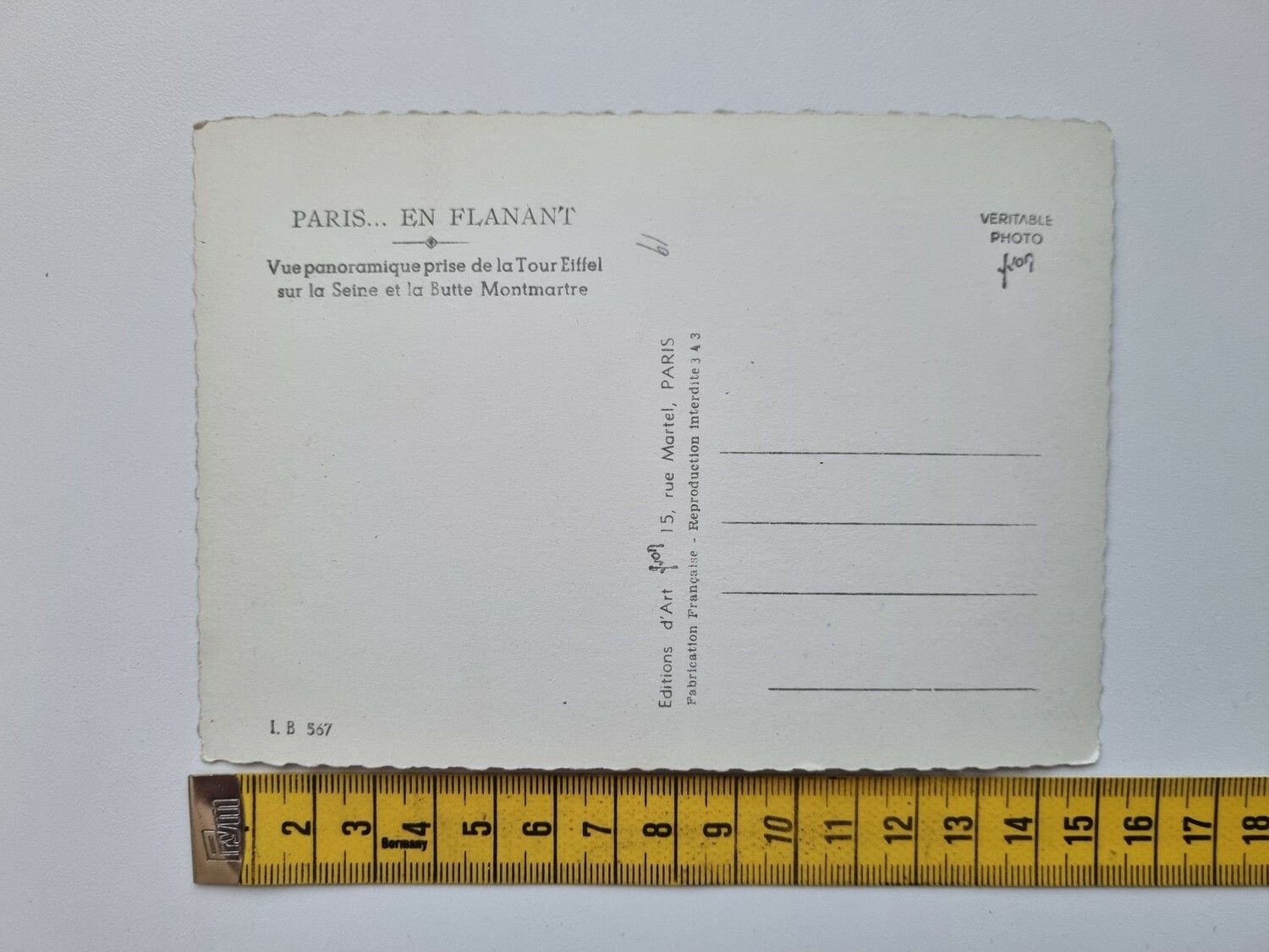 Äldre vykort PARIS