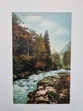 Äldre vykort Partie im Schwarzatal.