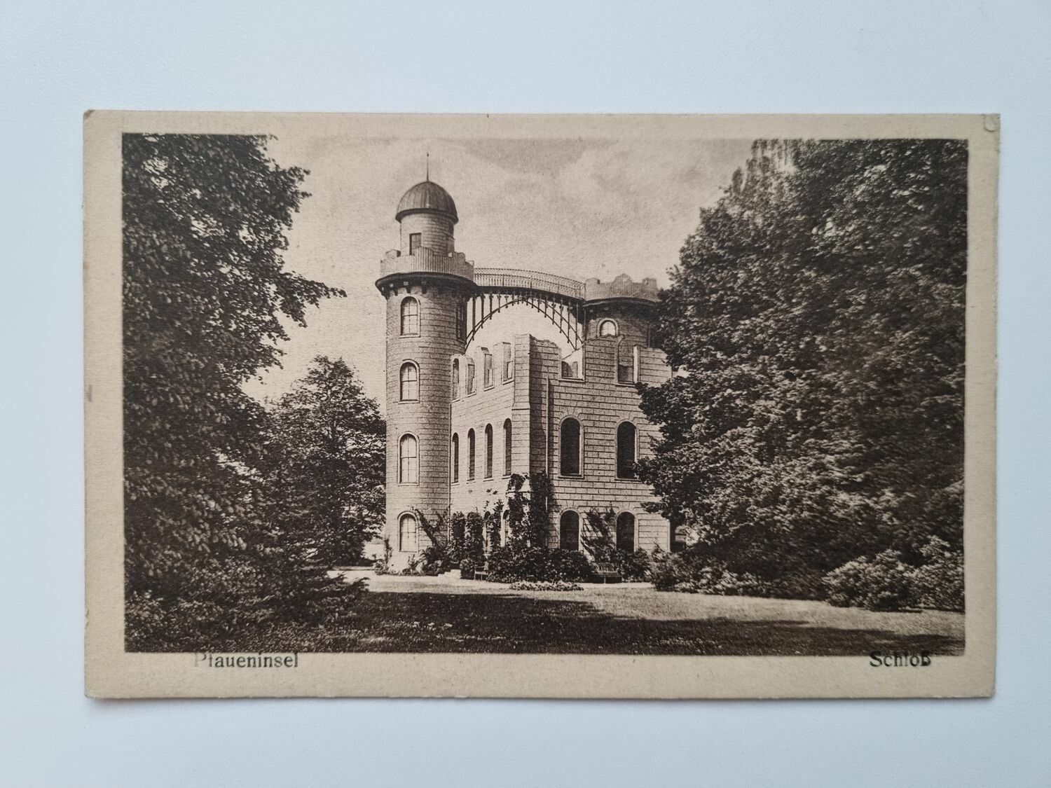 Äldre vykort Pfaueninsel Schloss