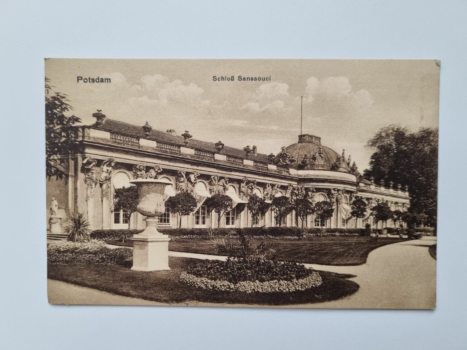 Äldre vykort Potsdam Schloß Sanssouci