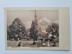 Äldre vykort RADEBERG I, Sa, Am alten Friedhof