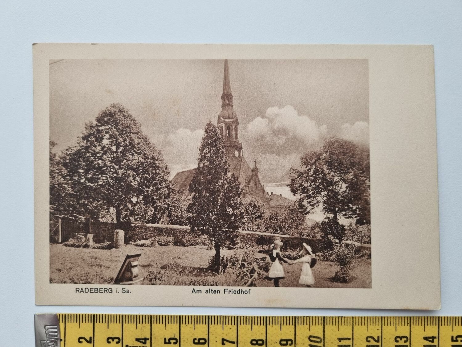 Äldre vykort RADEBERG I. Sa, Am alten Friedhof