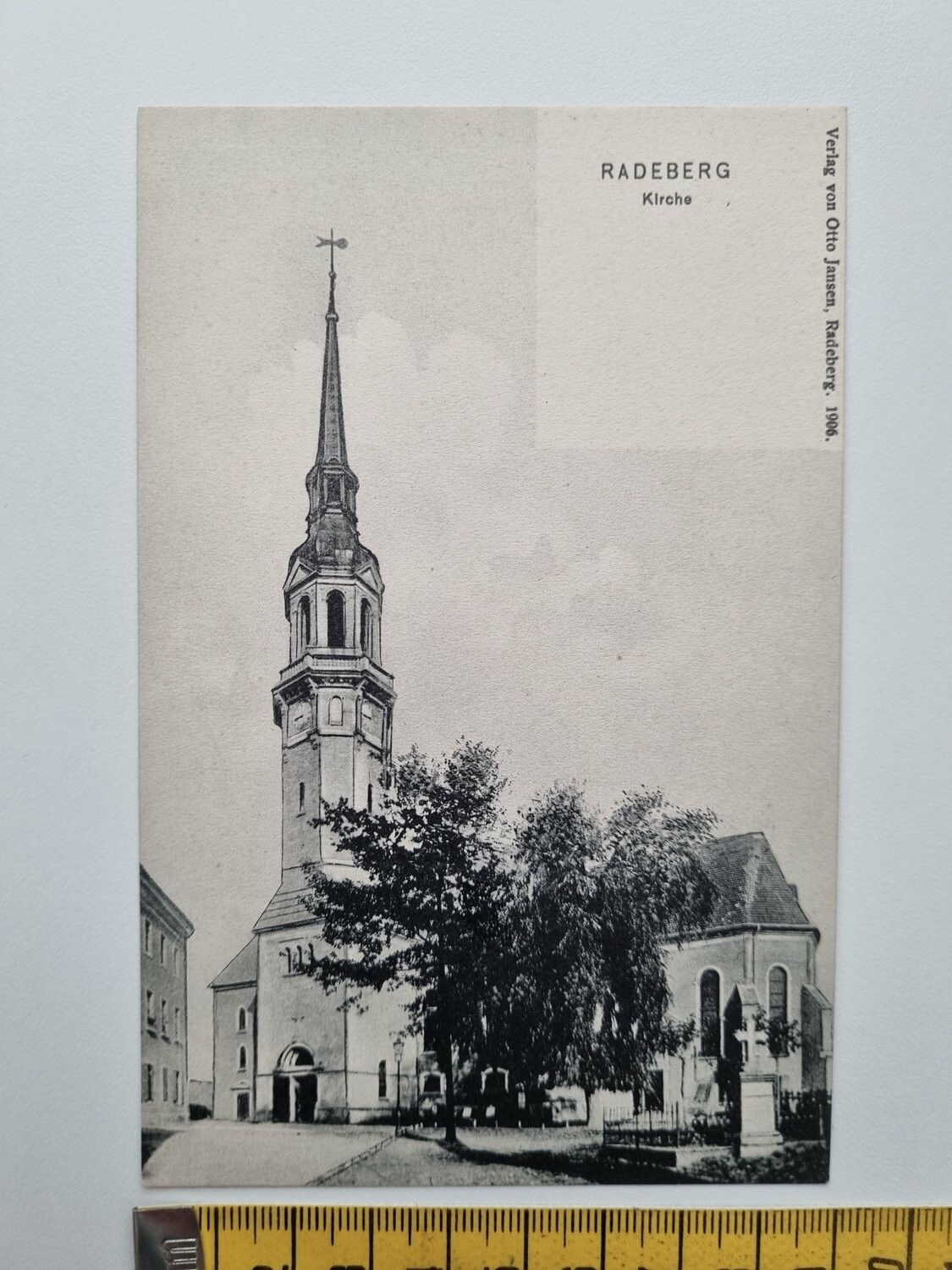 Äldre vykort RADEBERG Kirche