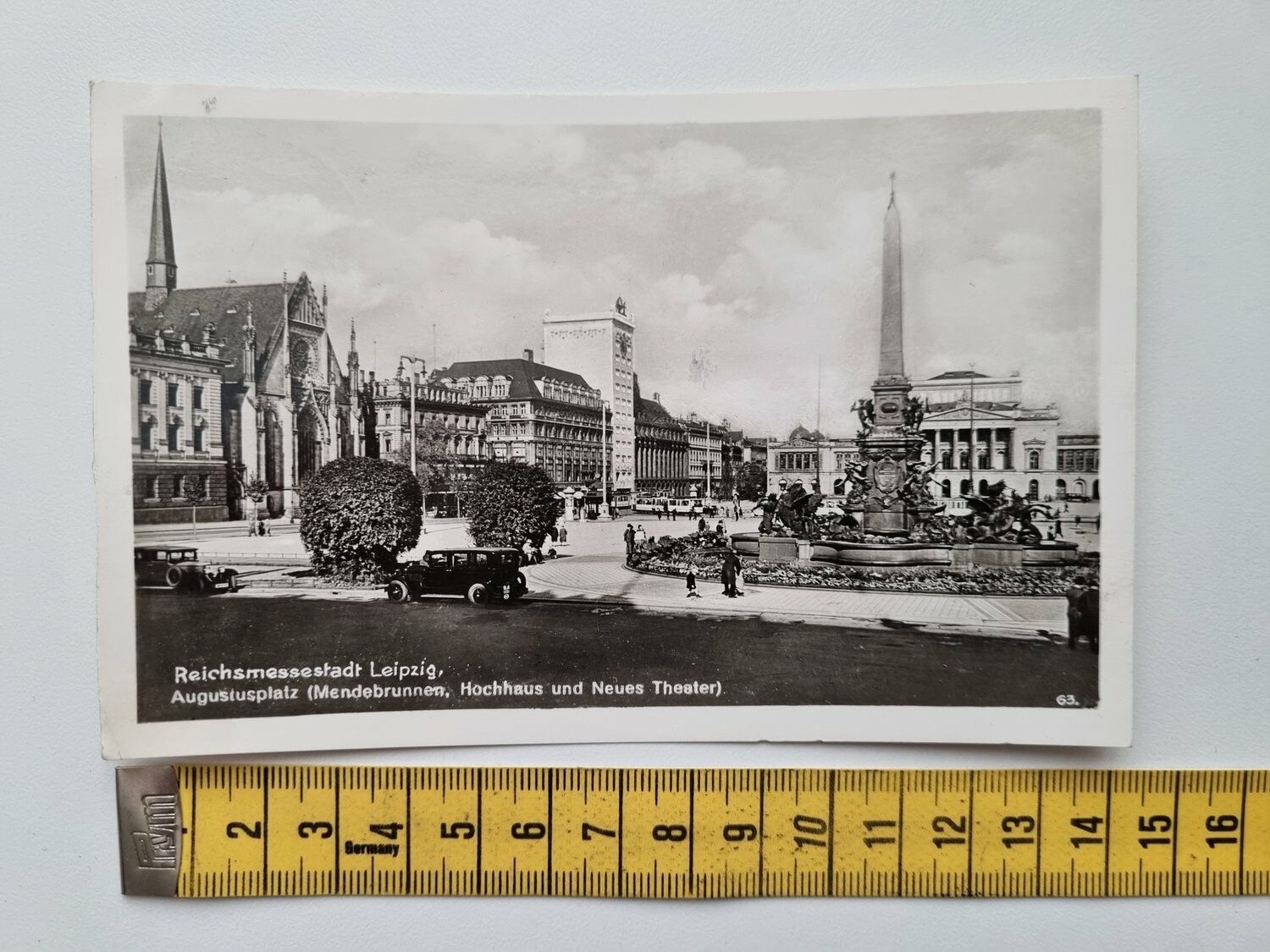 Äldre vykort Reichsmessestadt Leipzig