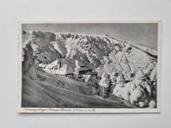 Äldre vykort Riesengebirge. Hampelbaude 1200 m