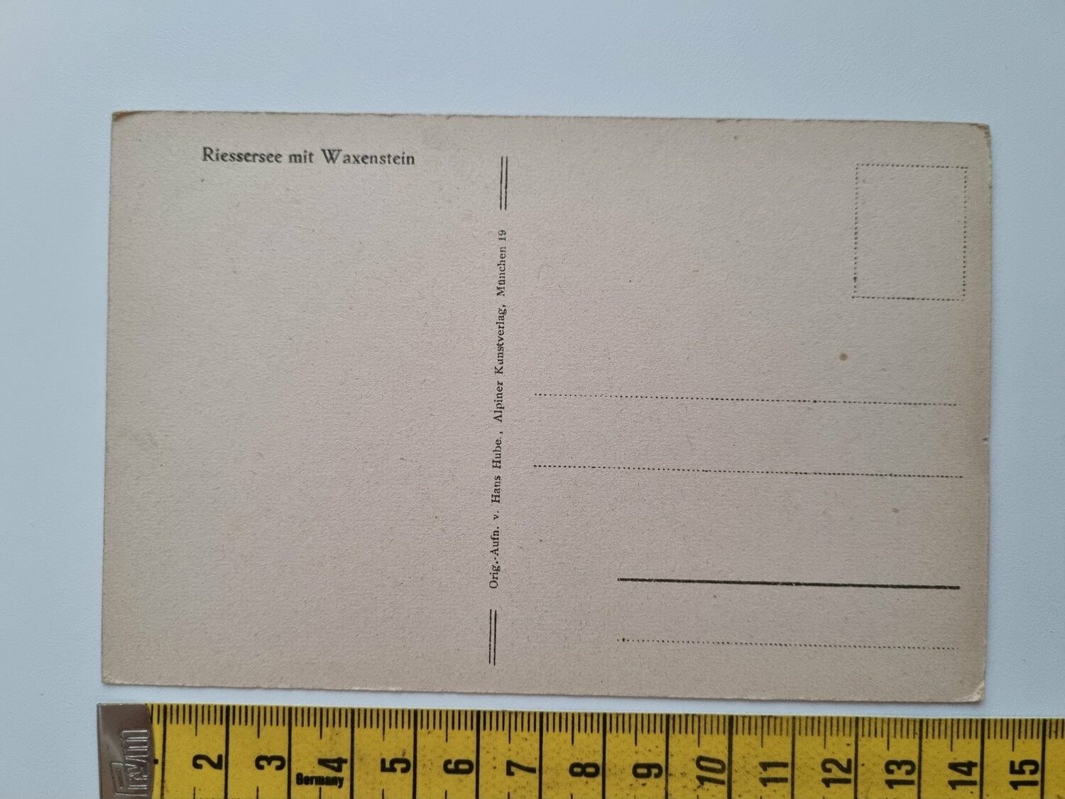 Äldre vykort Riessersee mit Waxenstein