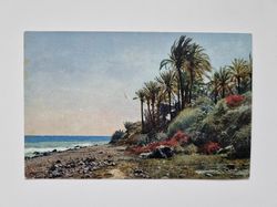 Äldre vykort Riviera di Ponente. Bordighera