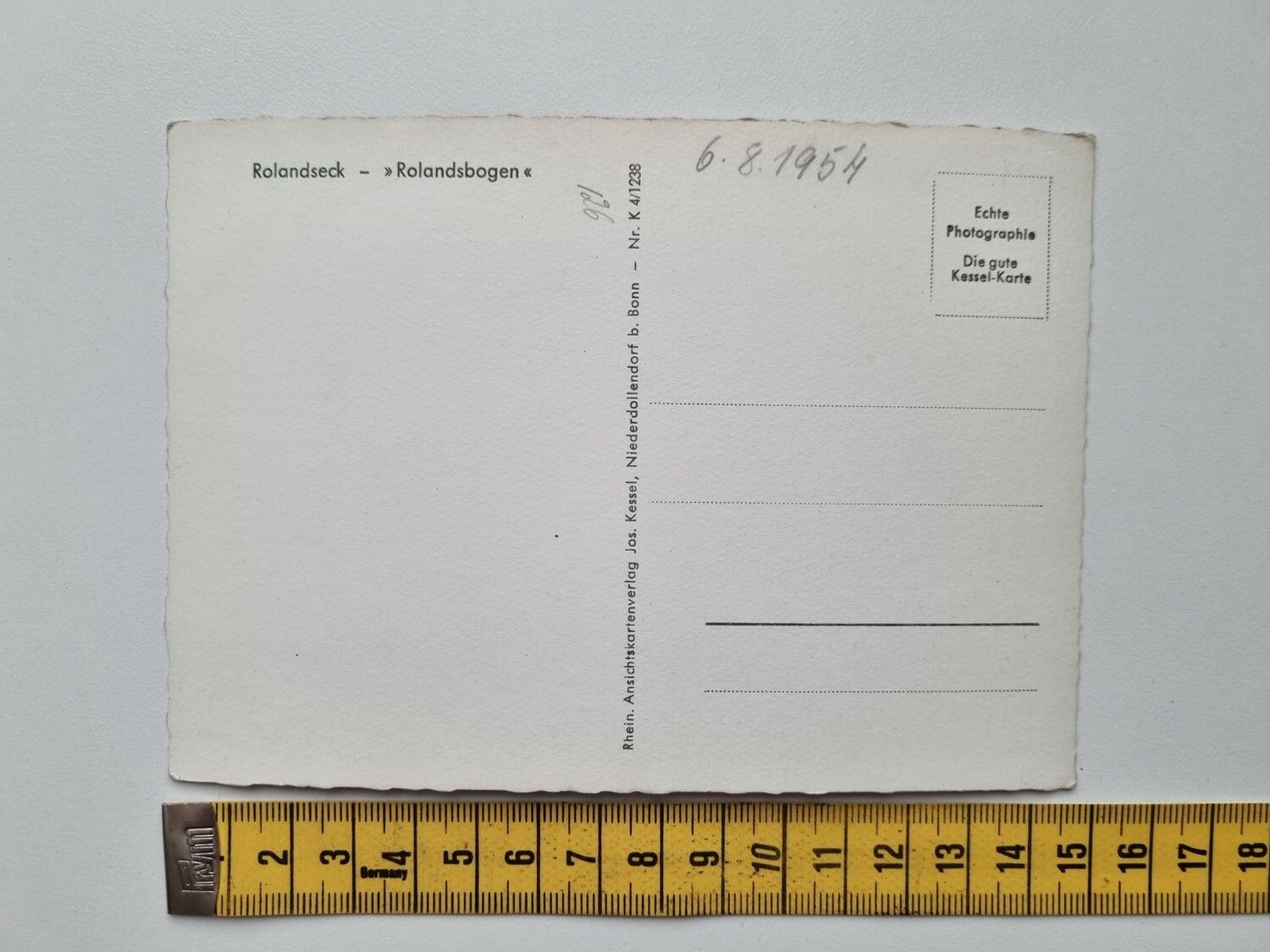 Äldre vykort Rolandseck Rolandsbogen