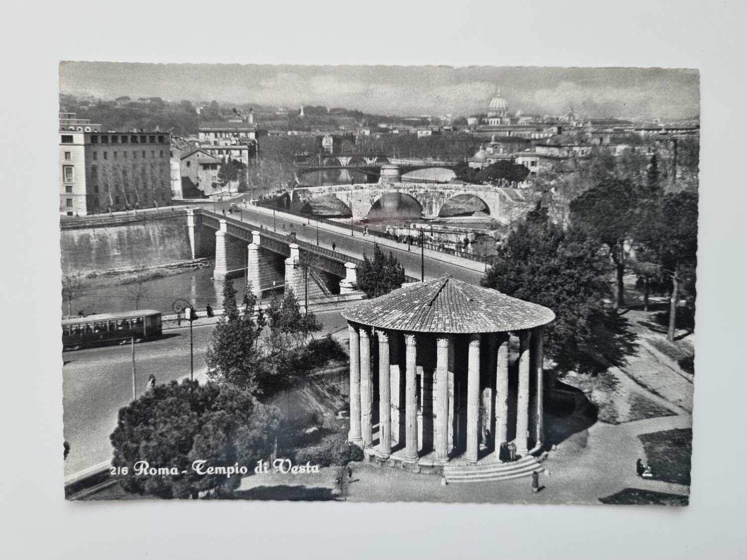 Äldre vykort Roma-Tempio di Vesta