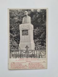 Äldre vykort Rudolstadt. Denkmal Anton Sommer, stämplad 1913