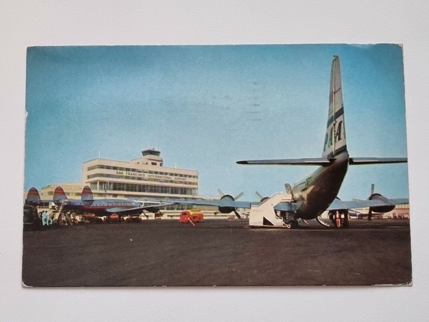 Äldre vykort SAN FRANCISCO INTERNATIONAL AIRPORT