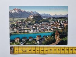 Äldre vykort Salzburg vom Kapuzinerberg