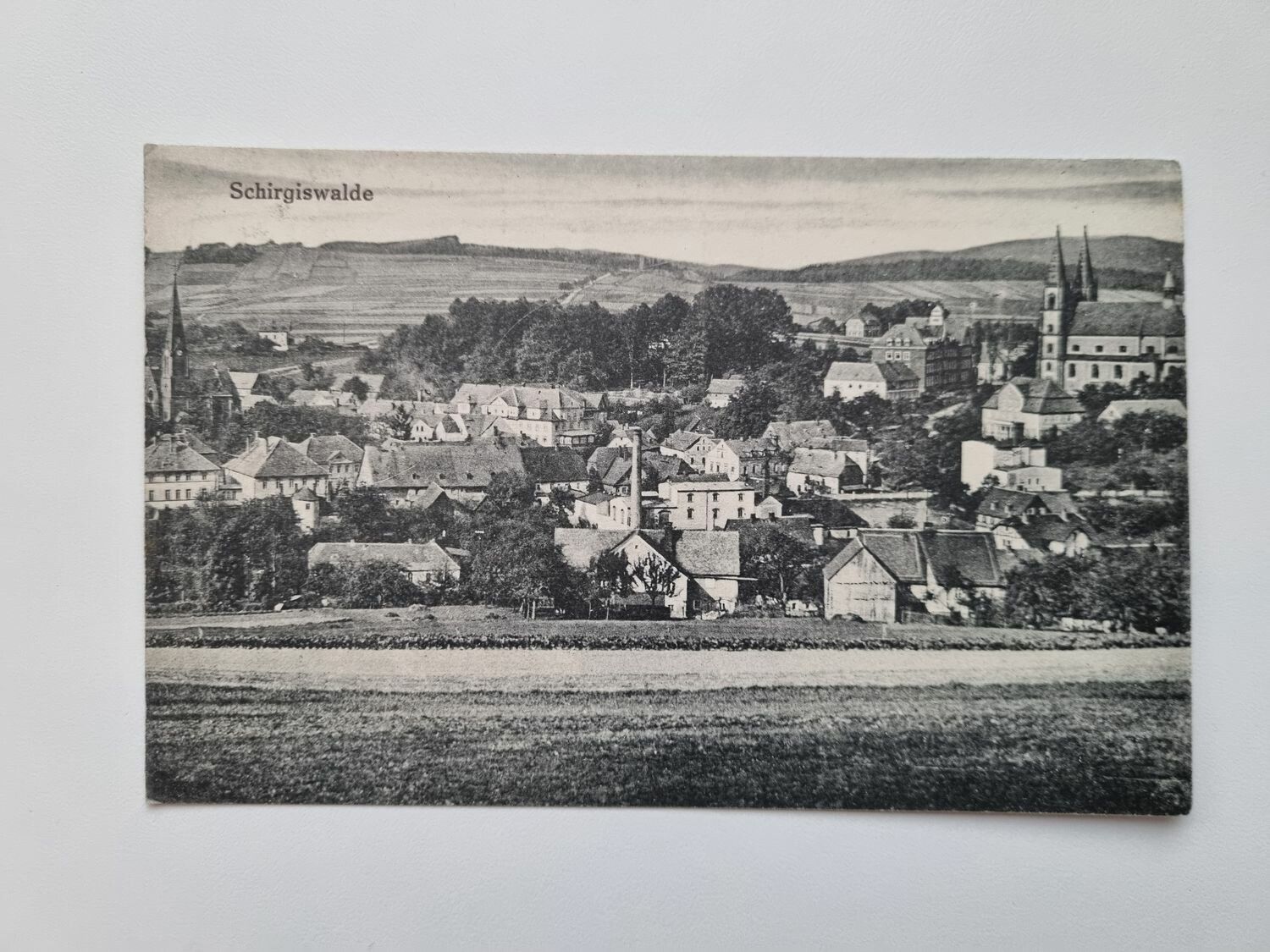 Äldre vykort Schirgiswalde